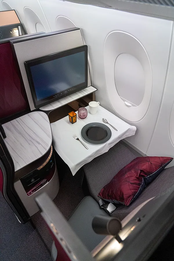 Wnętrze A350-1000 linii Qatar Airways Wnętrze A350-1000 linii Qatar Airways