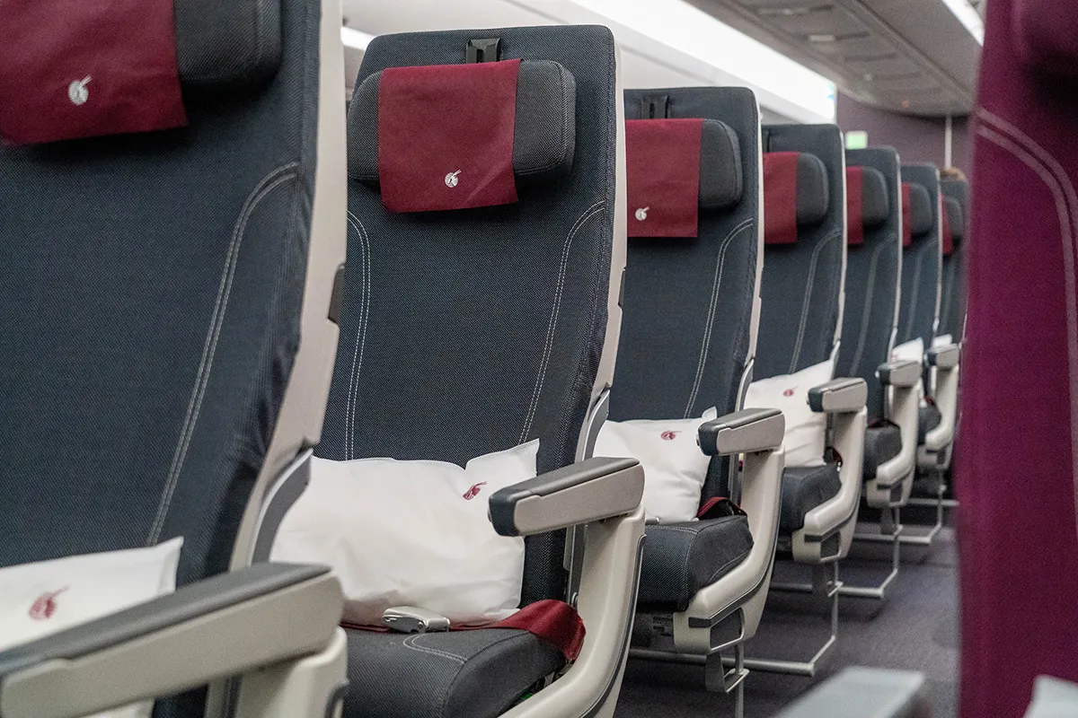 Wnętrze A350-1000 linii Qatar Airways Wnętrze A350-1000 linii Qatar Airways