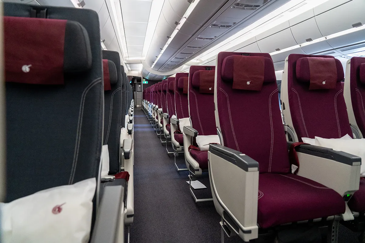 Wnętrze A350-1000 linii Qatar Airways Wnętrze A350-1000 linii Qatar Airways